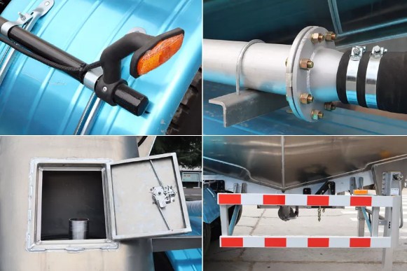 鋁合金粉粒物料運輸半掛車 鋁合金粉粒物料運輸半掛車