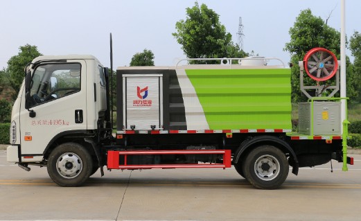 藍牌灑水車價格報價_國六福田時代領航H2藍牌抑塵車廠家價格-程力抑塵車3