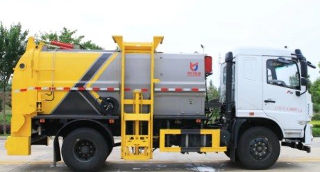 東風華神KL5國六9m3方罐餐廚垃圾車圖片 東風華神KL5國六9m3方罐餐廚垃圾車圖片