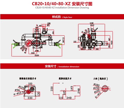 CB20��10/40��80-XZ܇�������ð��b�ߴ�D